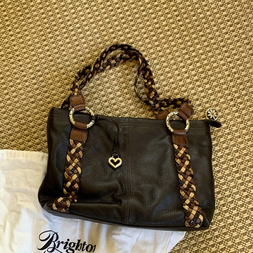 Brighton woven handled handbag!